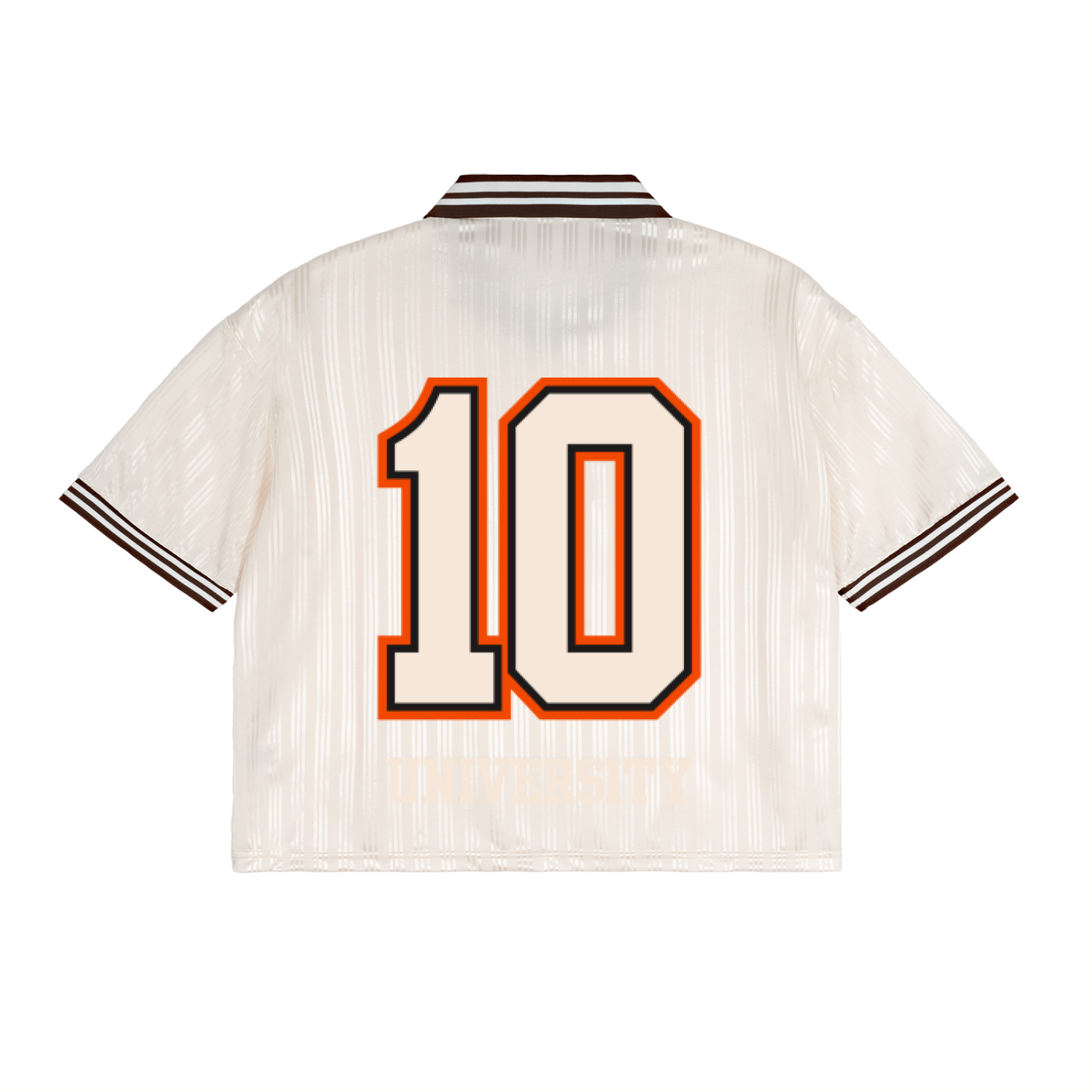 Contrast Stripes Polo Collar T-Shirt