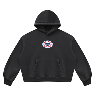 Unisex Vintage Wash Boxy Fleece Hoodie