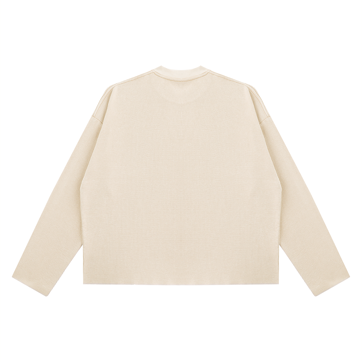 Unisex Vintage Wash Boxy Waffle Raw Edge T-Shirt