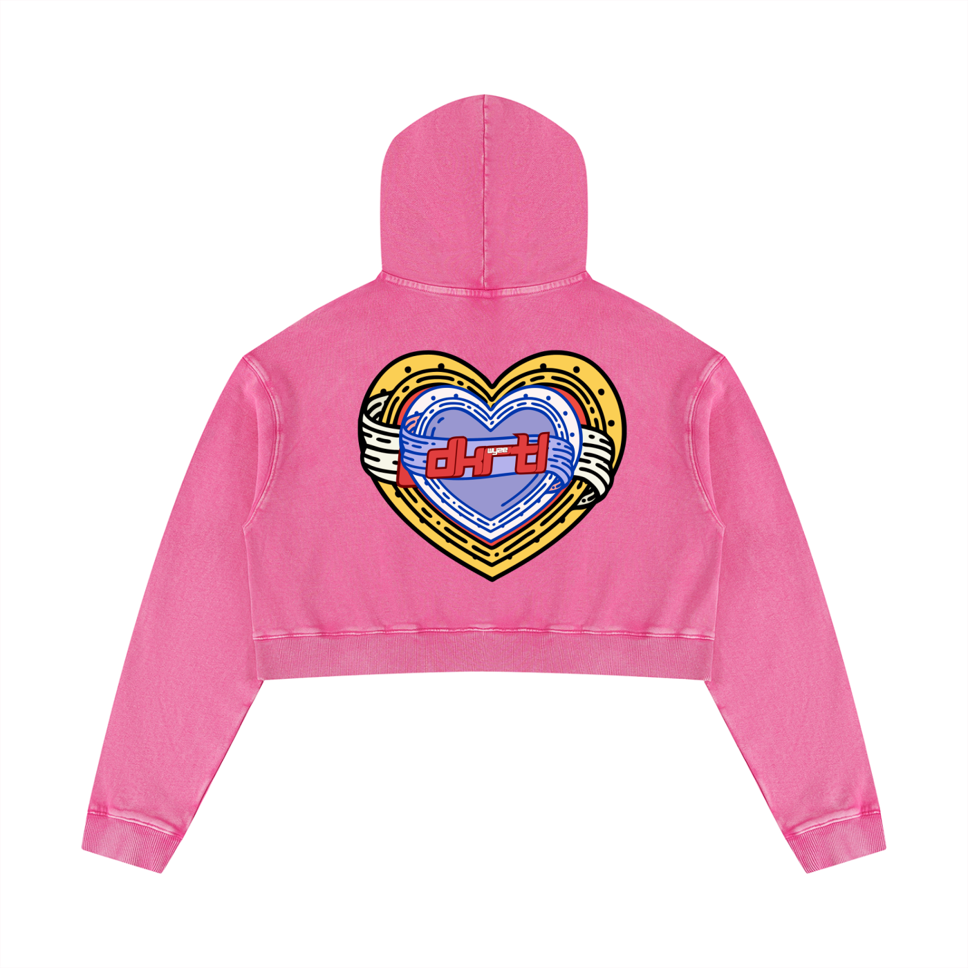 Women’s Mineral Washed Crop Hoodie