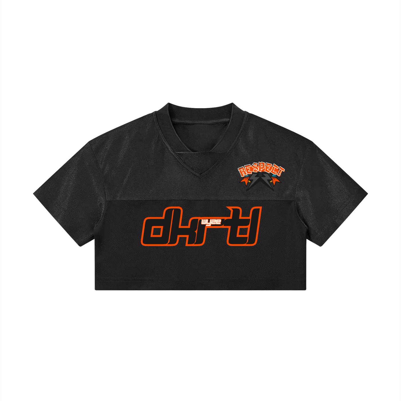 Women’s Cropped Paneled V-Neck Jersey