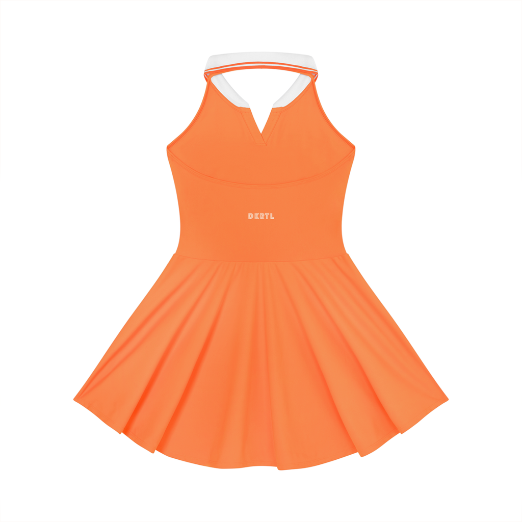 Women's Collared Halter A-Line Tennis Dress