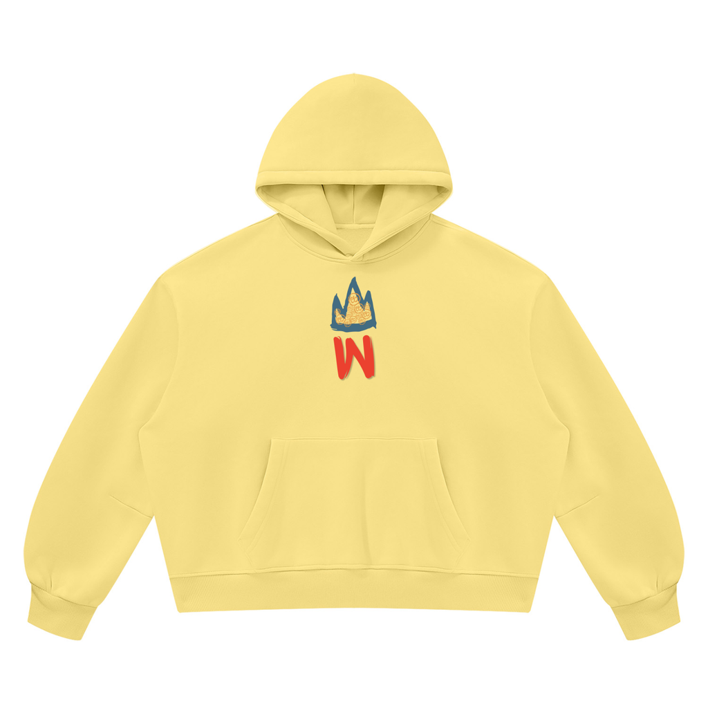 Unisex Vintage Wash Boxy Fleece Hoodie