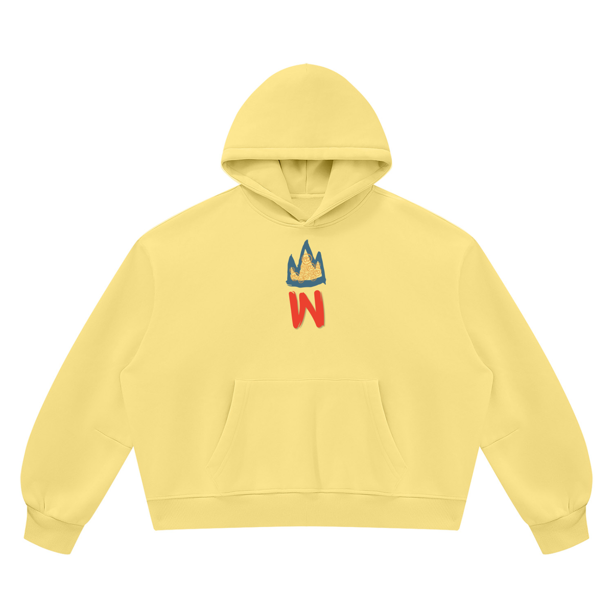Unisex Vintage Wash Boxy Fleece Hoodie