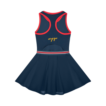 Women's Color Block A-Line Sleeveless Dress