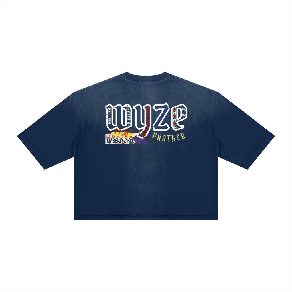 Unisex Vintage Wash Sunfade Boxy T-Shirt by DKRTL WYZE