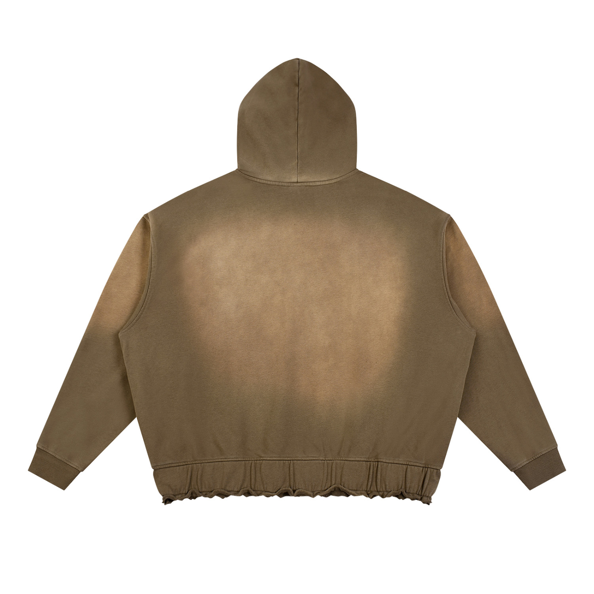 Unisex Sunfade Ripped Boxy Hoodie by DKRTL WYZE