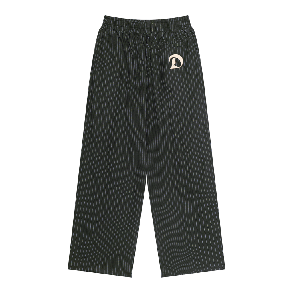 Unisex Striped Pleated Pants