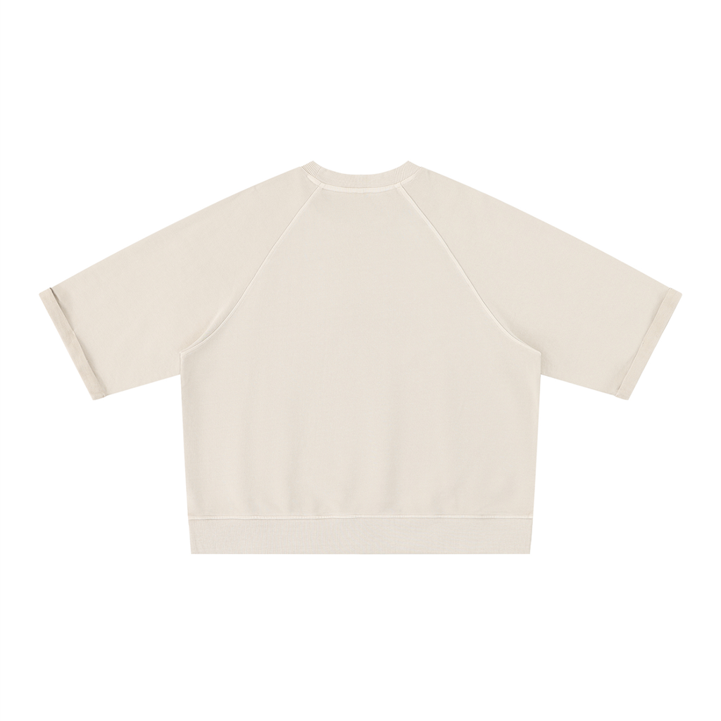 Unisex Vintage Wash Boxy Short Sleeve Sweatshirt