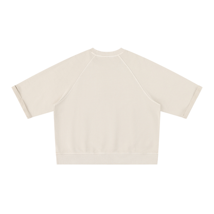 Unisex Vintage Wash Boxy Short Sleeve Sweatshirt