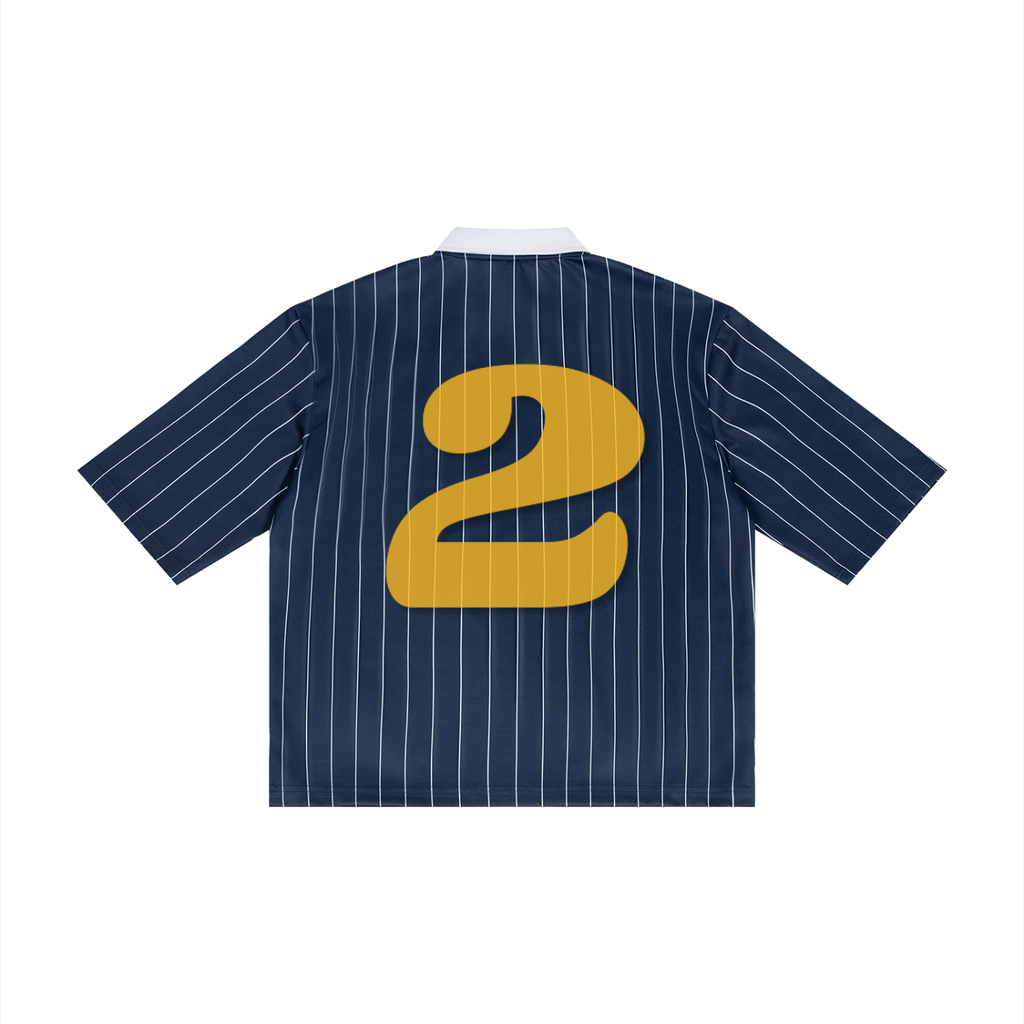 Unisex Pinstripe Collared Soccer Jersey