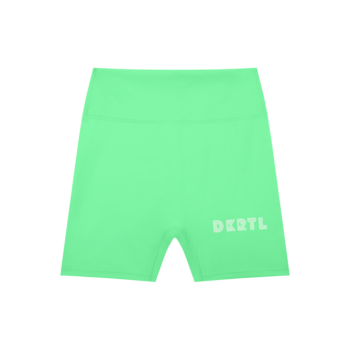 High-Waisted Blend Biker Shorts in Green by DKRTL WYZE