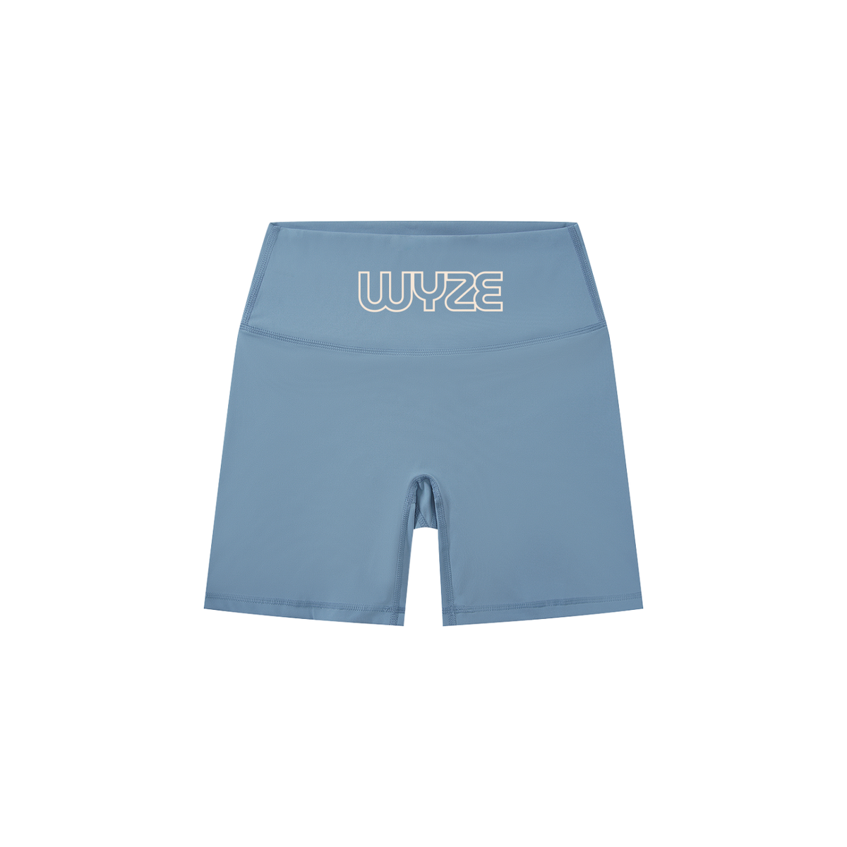 Women's High-Waisted Biker Shorts in Gray Blue by DKRTL WYZE