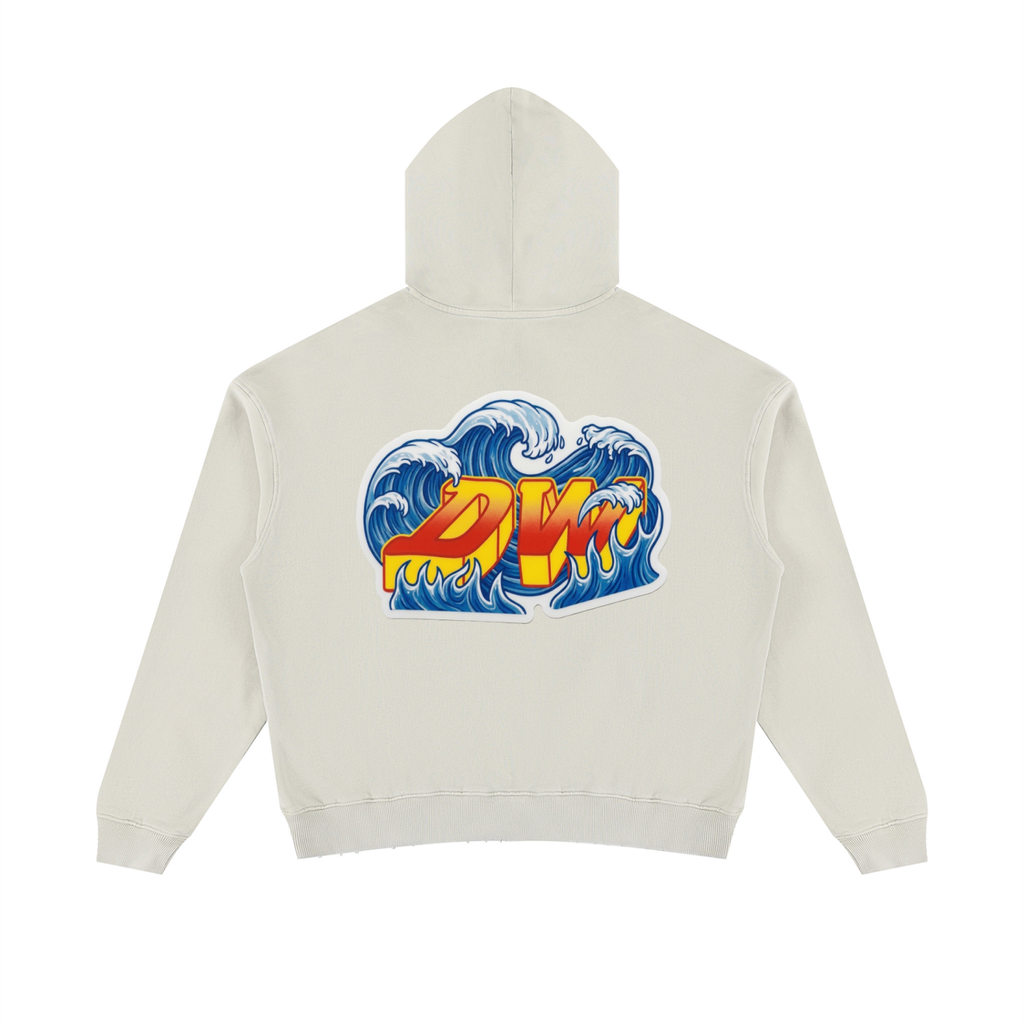 Unisex Mineral Wash Distressed Hoodie
