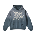 Heavyweight Sunfade Oversized Hoodie in Gray Blue by DKRTL WYZE