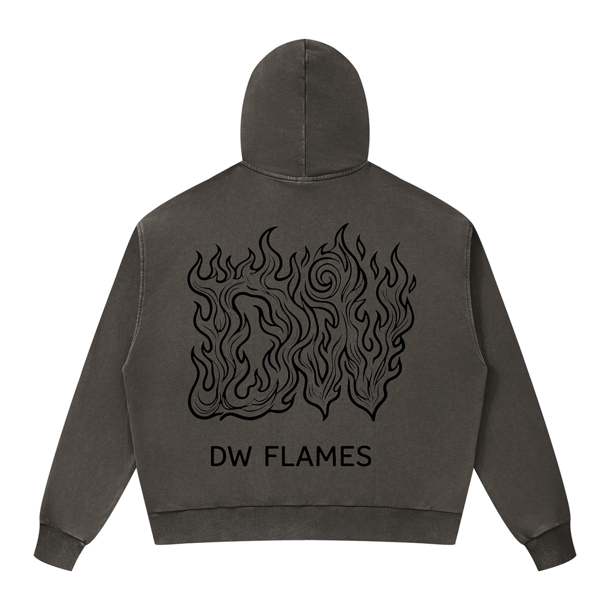 Unisex Mineral Wash Boxy Full Zip Hoodie