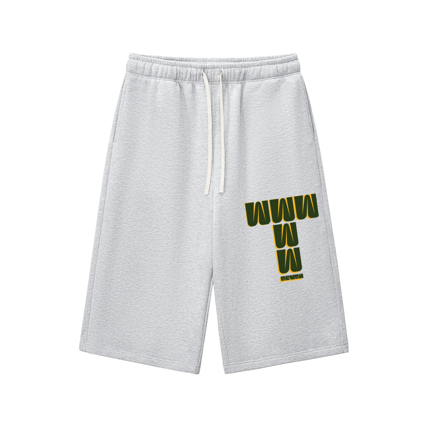 Relaxed Drawstring Three-quarter Sweatpants
