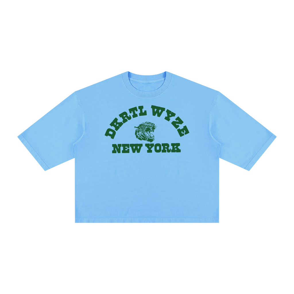 Unisex Vintage Wash Boxy T-Shirt in Sky Blue by DKRTL WYZE