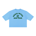 Unisex Vintage Wash Boxy T-Shirt in Sky Blue by DKRTL WYZE