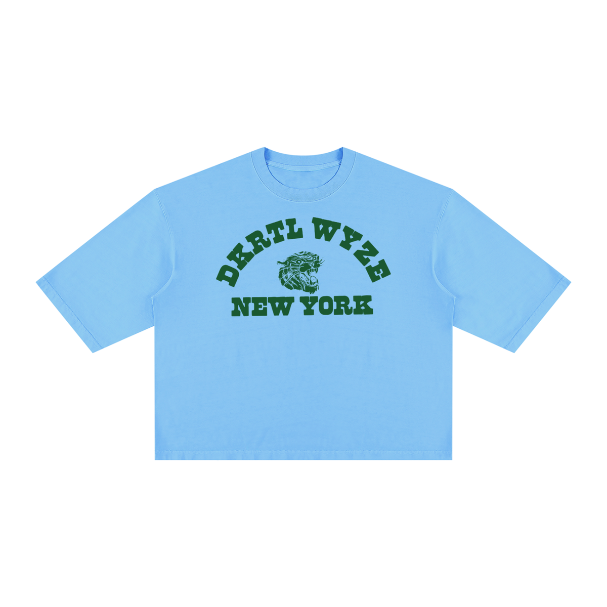 Unisex Vintage Wash Boxy T-Shirt in Sky Blue by DKRTL WYZE