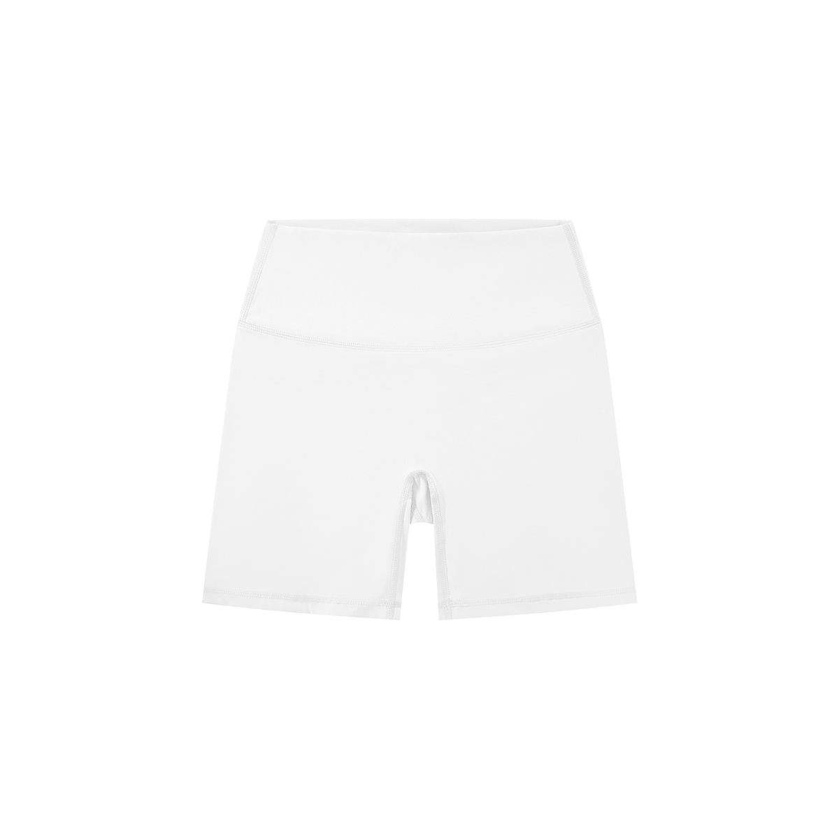 Women's High-Waisted Biker Shorts in White by DKRTL WYZE