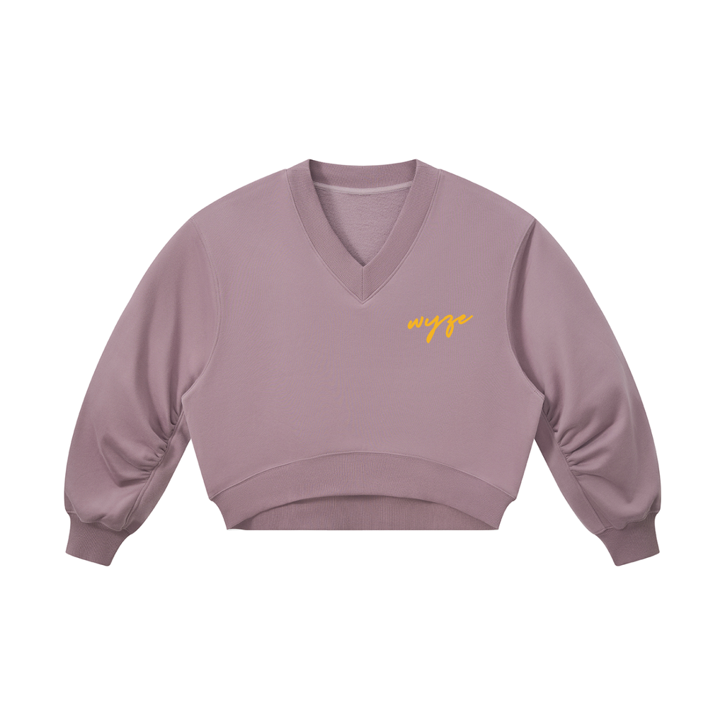 Women’s Crop V-Neck Sweatshirt