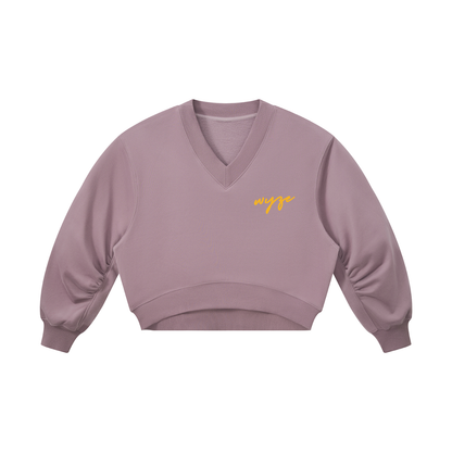 Women’s Crop V-Neck Sweatshirt