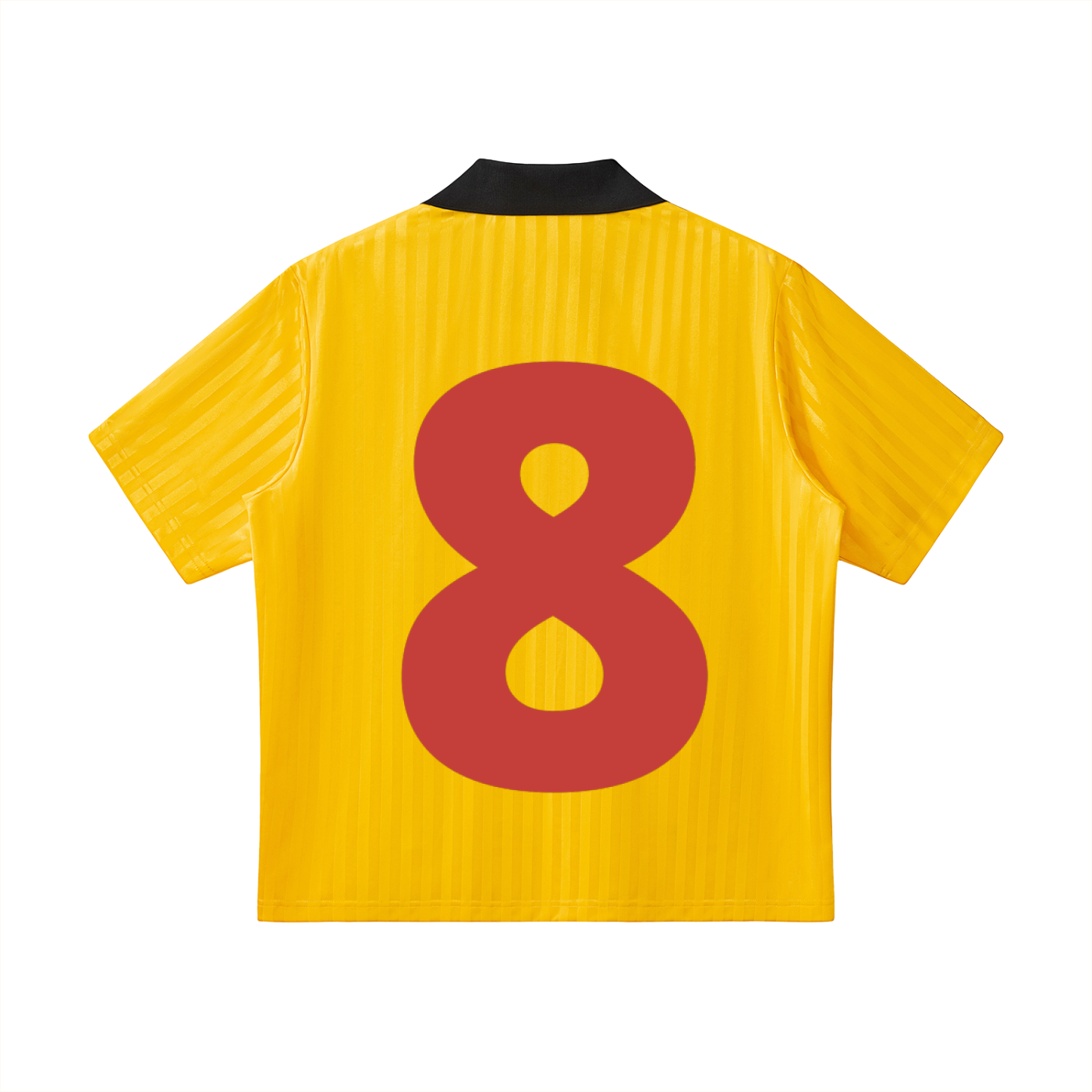 Contrast Collar Striped Soccer Jersey