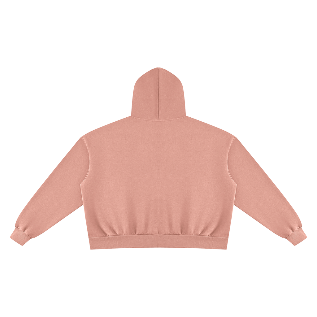 Unisex Vintage Wash Fleece Boxy Hoodie by DKRTL WYZE