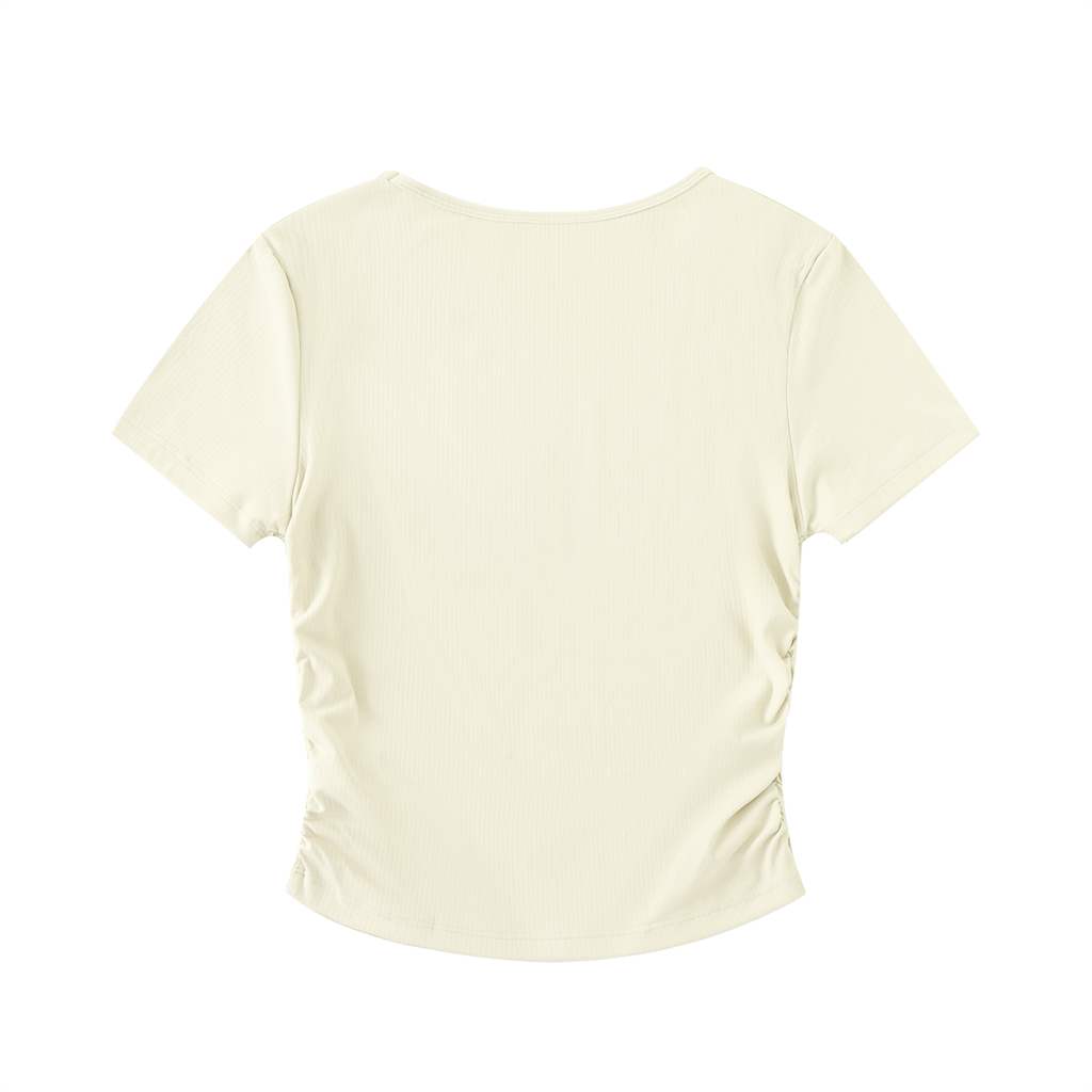 Ruched Bodycon Crop Top