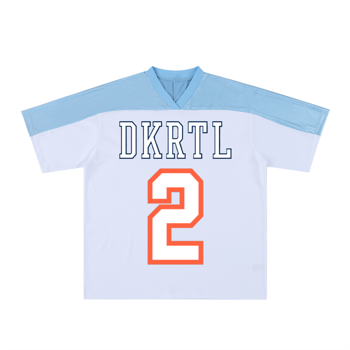 Oversized Mesh V-Neck Soccer Jersey
