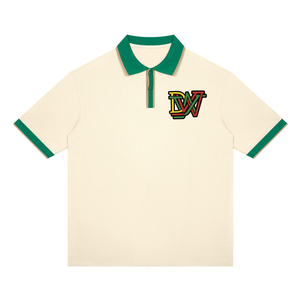 Unisex Color Block Polo Shirt