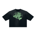 Unisex Vintage Wash Sunfade Boxy T-Shirt in Black by DKRTL WYZE