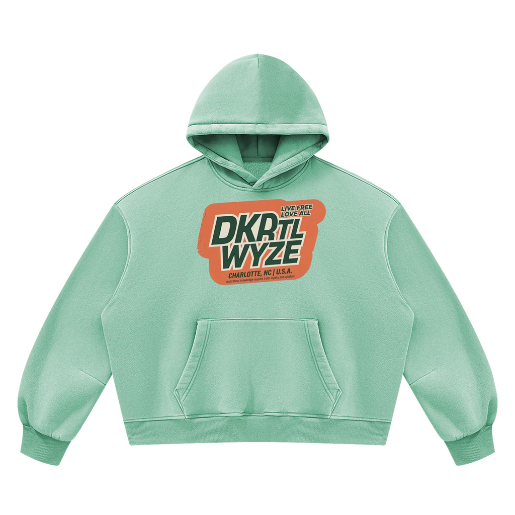 Unisex Vintage Wash Boxy Fleece Hoodie