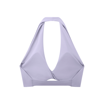 Women's Pleated Halter Sports Bra