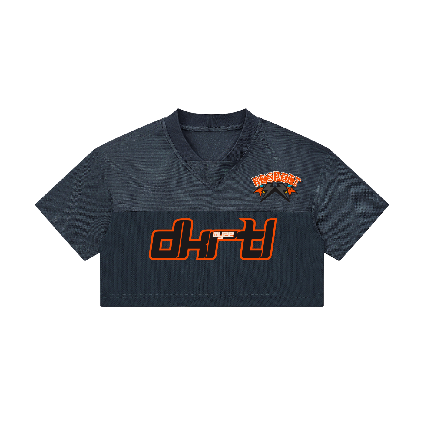 Women’s Cropped Paneled V-Neck Jersey