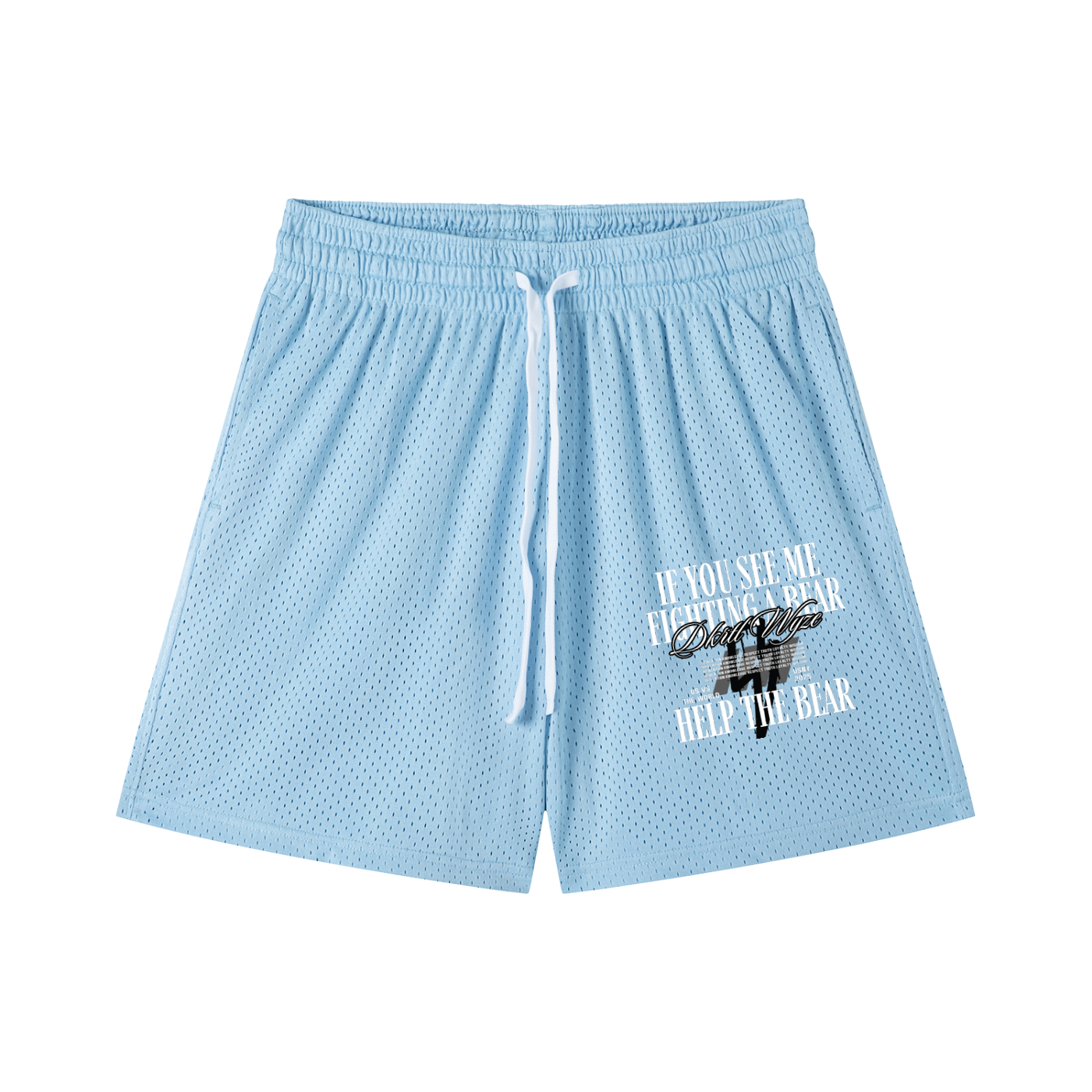 Mesh Drawstring Shorts