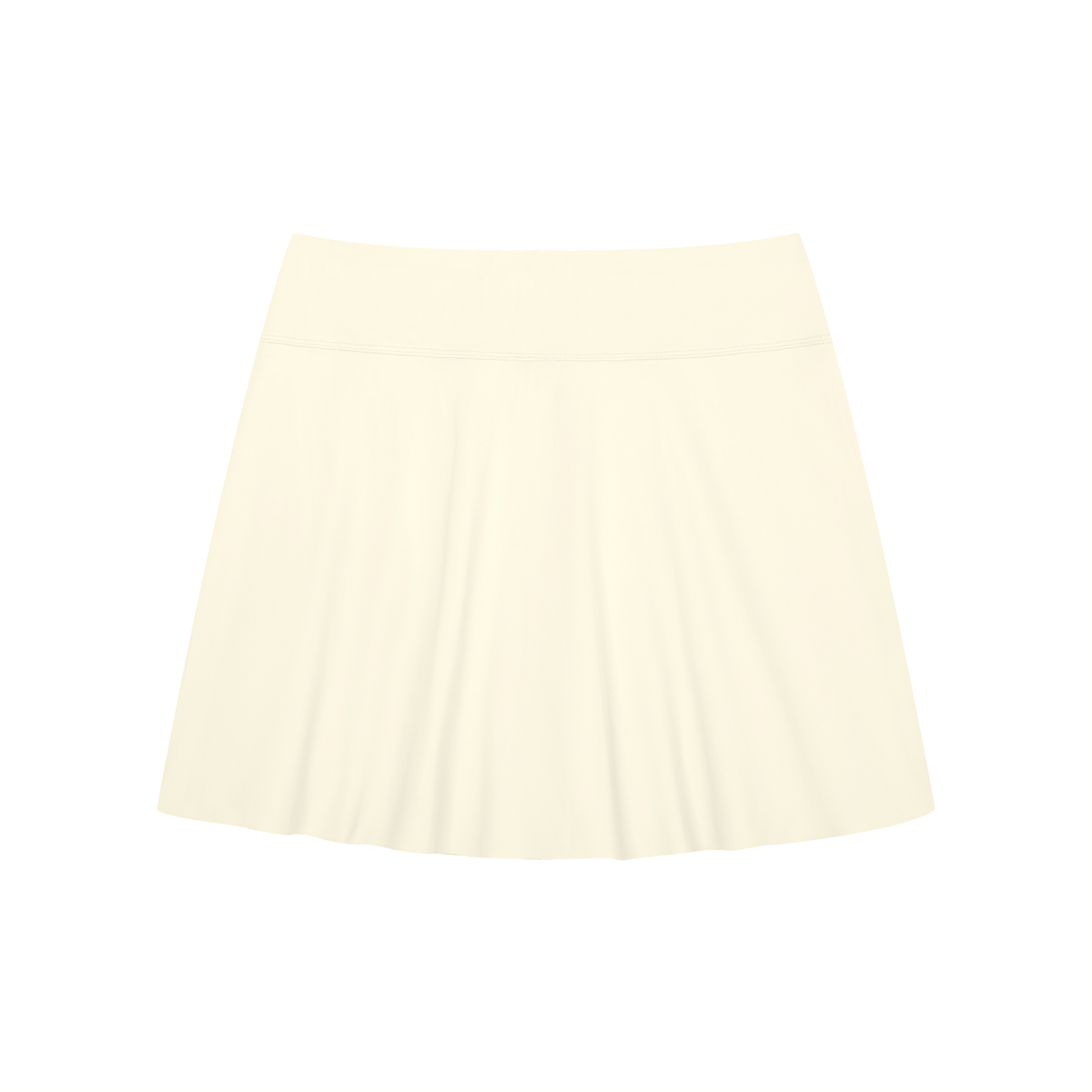 Women's A-Line Contrast Panel Slit Skirt
