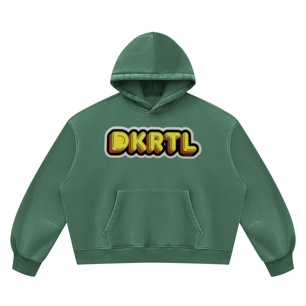 Unisex Vintage Wash Boxy Fleece Hoodie