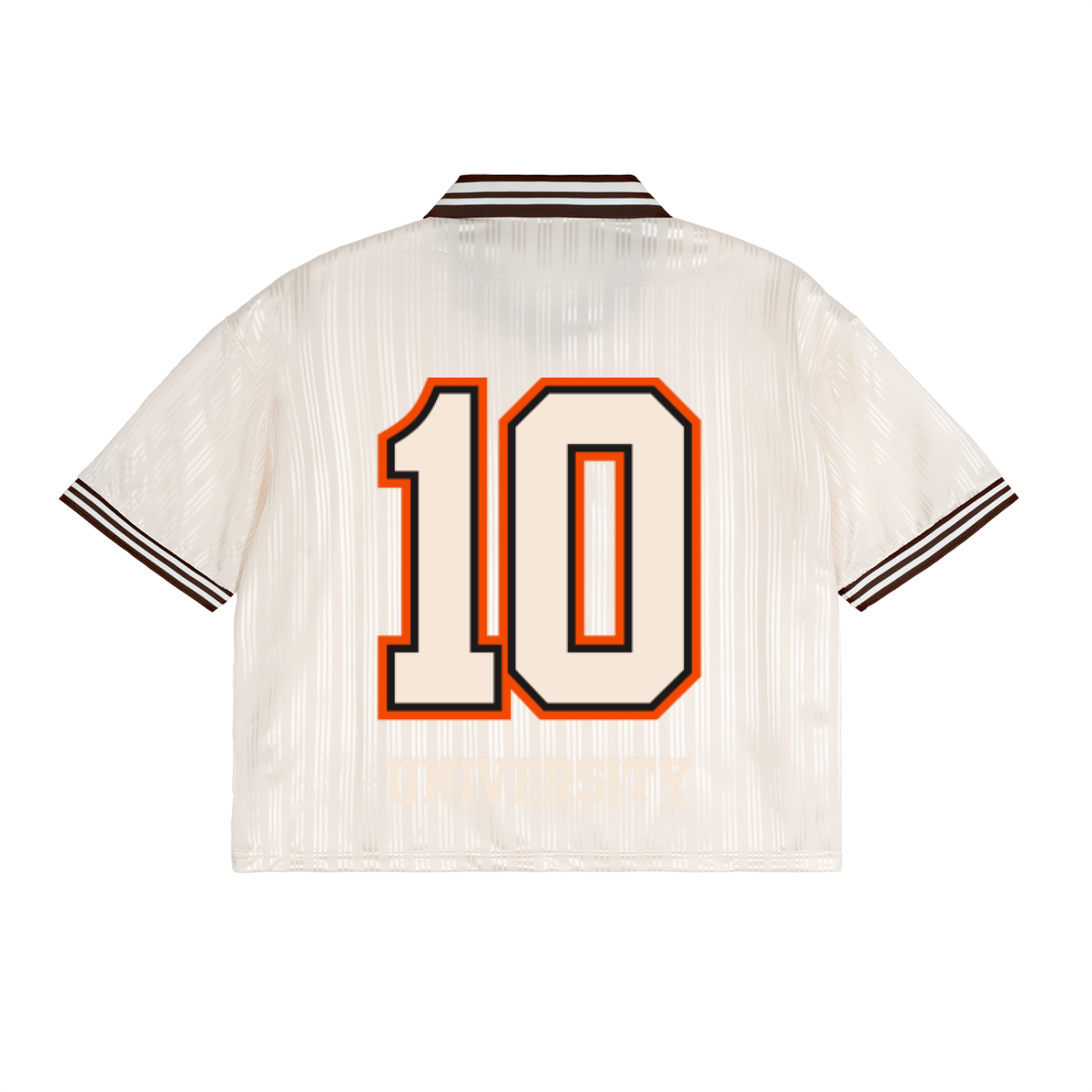 Contrast Stripes Polo Collar T-Shirt