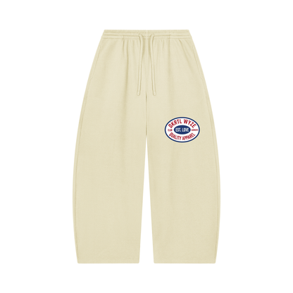 Unisex Waffle Barrel Leg Pants