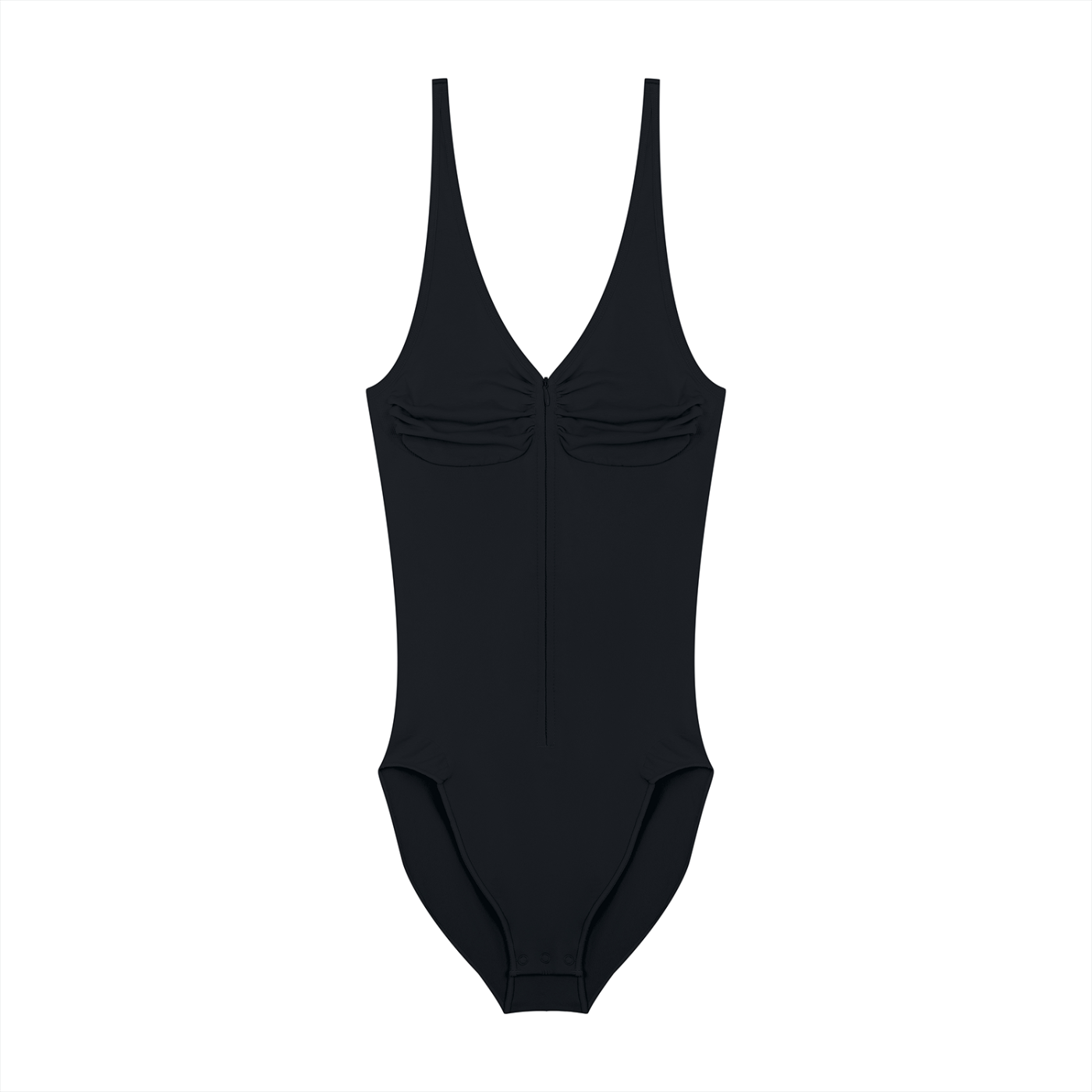 Women’s Full-Zip Ruched Bodysuit