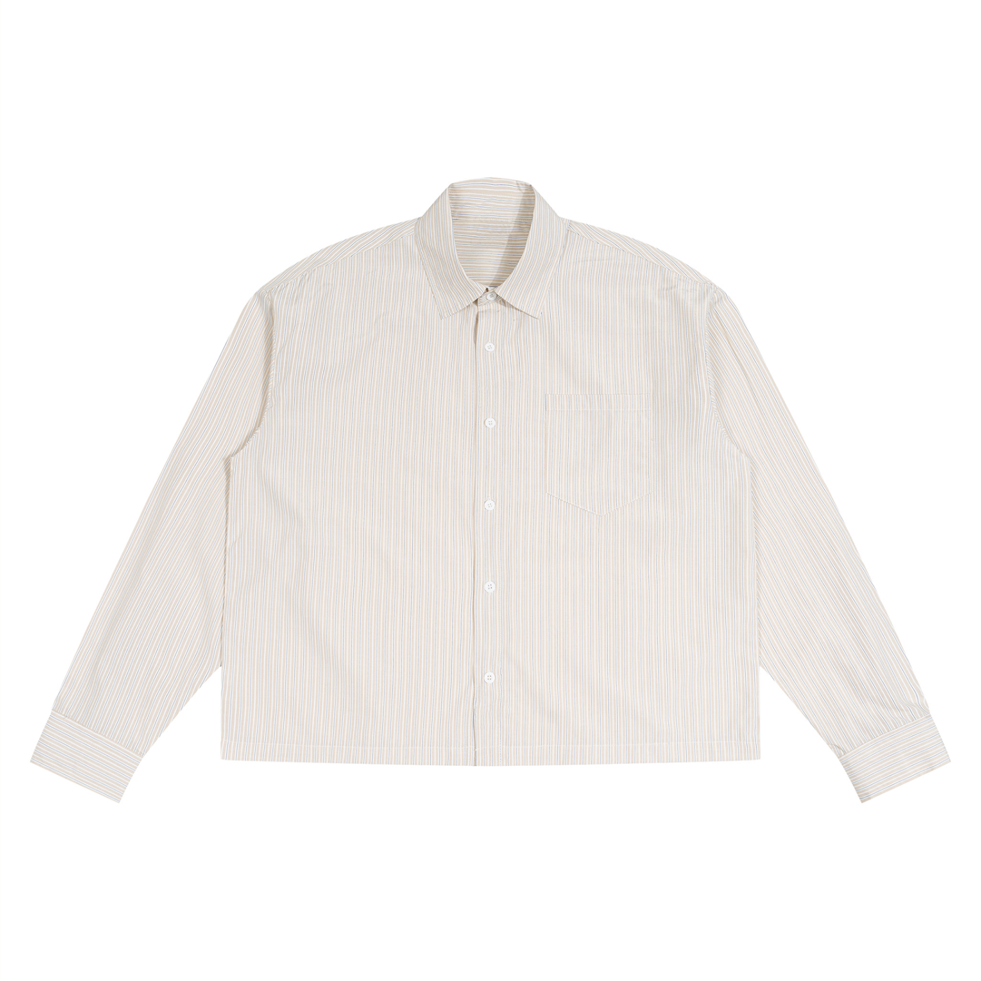 Unisex Boxy Striped Shirt