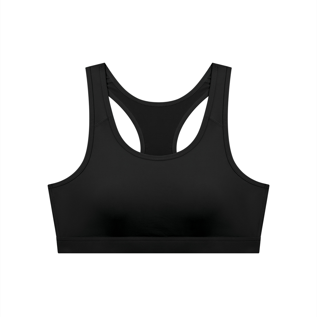 Women's Cropped Sports Bra in Black by DKRTL WYZE