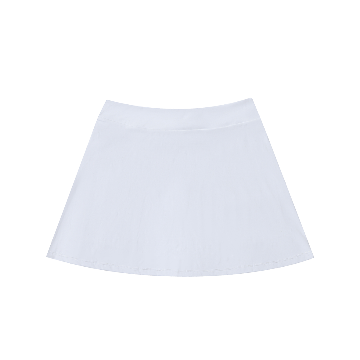 High-Waist Pocketed A-Line Skirt