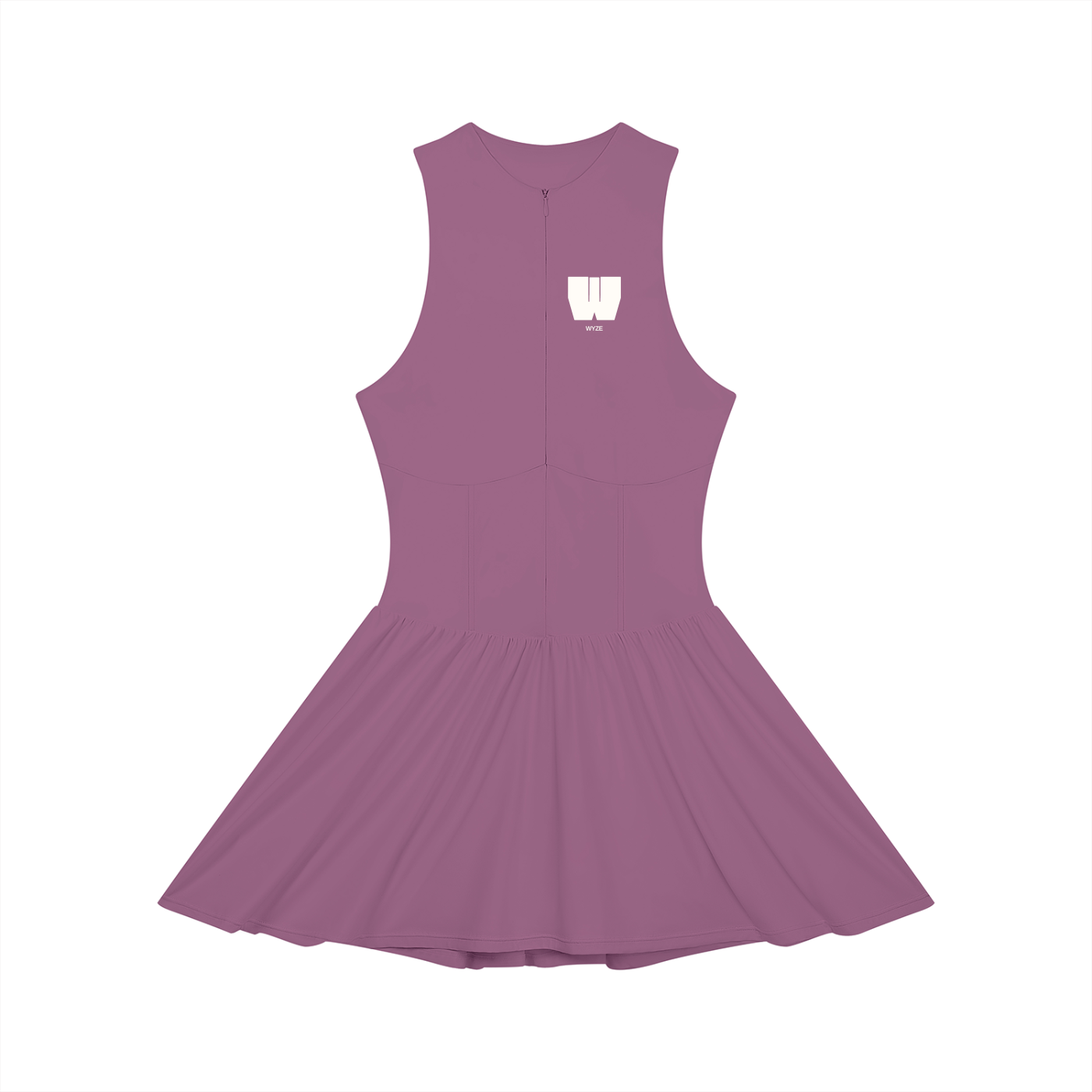Women’s Ruched Sleeveless Full-Zip Dress