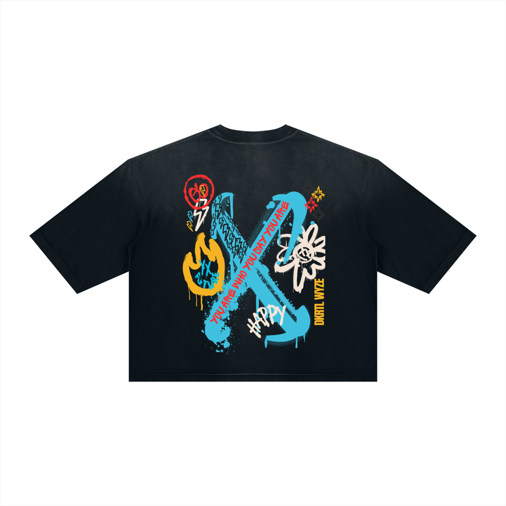 Unisex Vintage Wash Sunfade Boxy T-Shirt