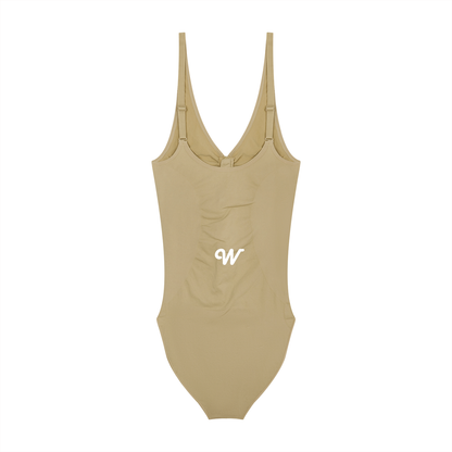 Women’s Full-Zip Ruched Bodysuit