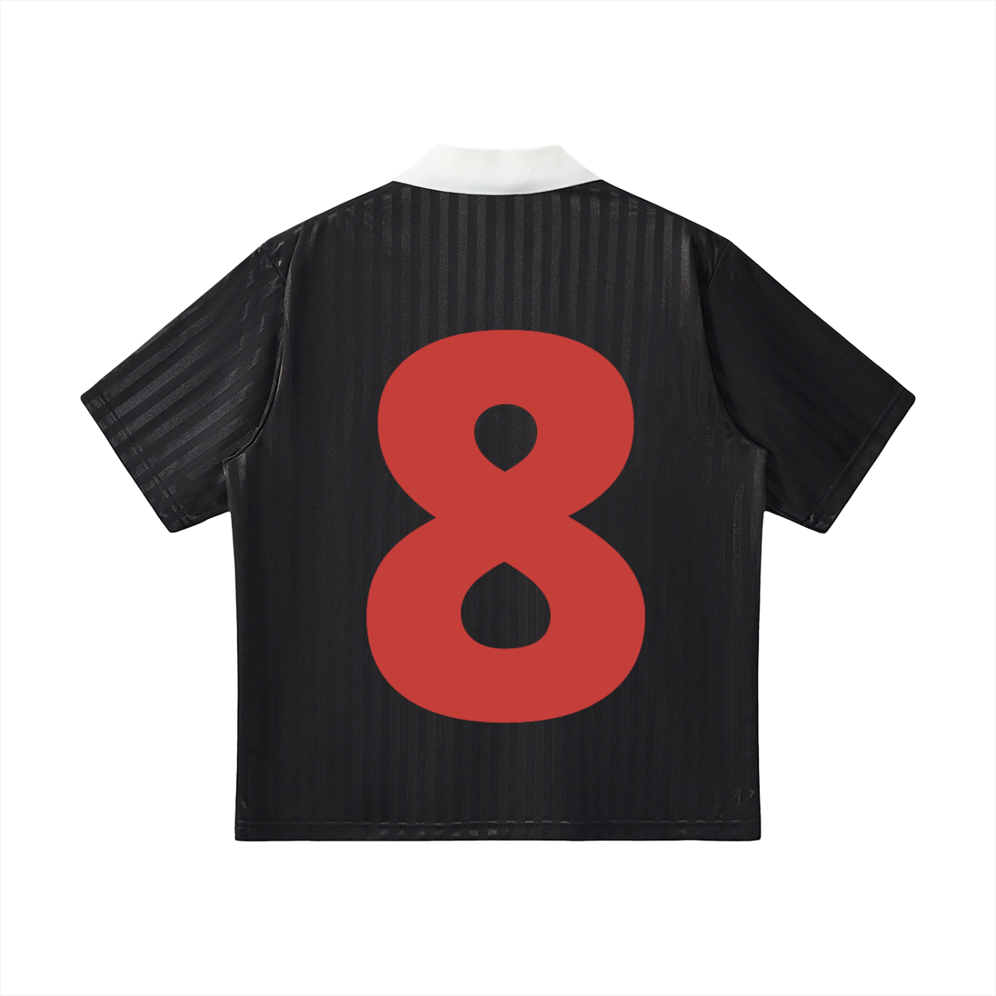 Contrast Collar Striped Soccer Jersey