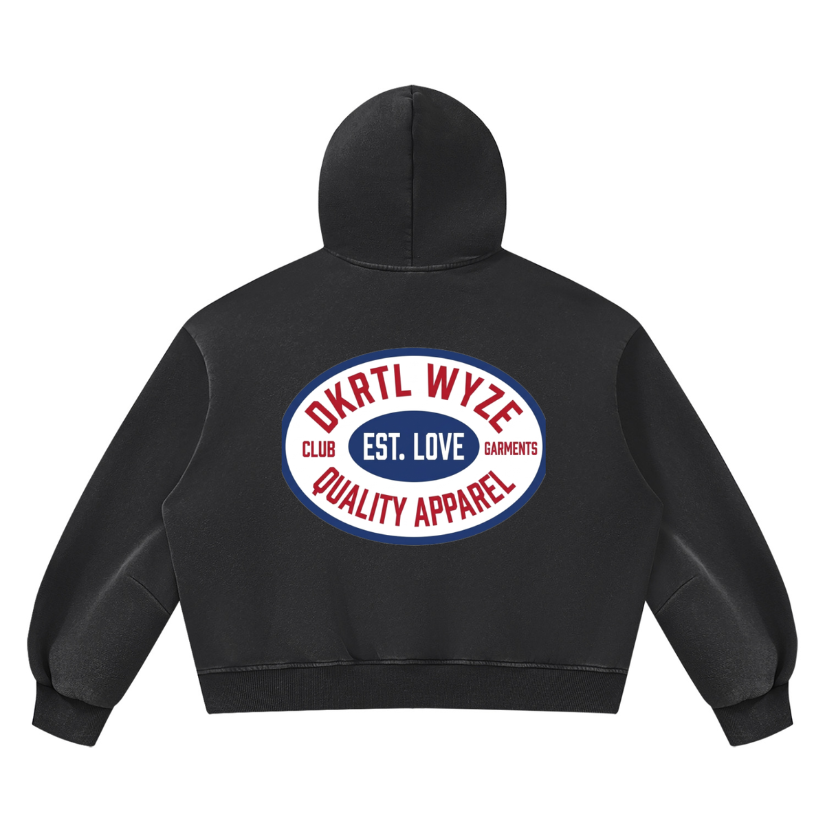 Unisex Vintage Wash Boxy Fleece Hoodie
